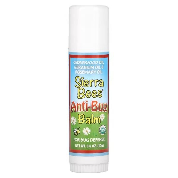 Sierra Bees, Insect Repellent Balm Pack, Cedarwood Oil, Geranium & Rosemary Oil (17 g)