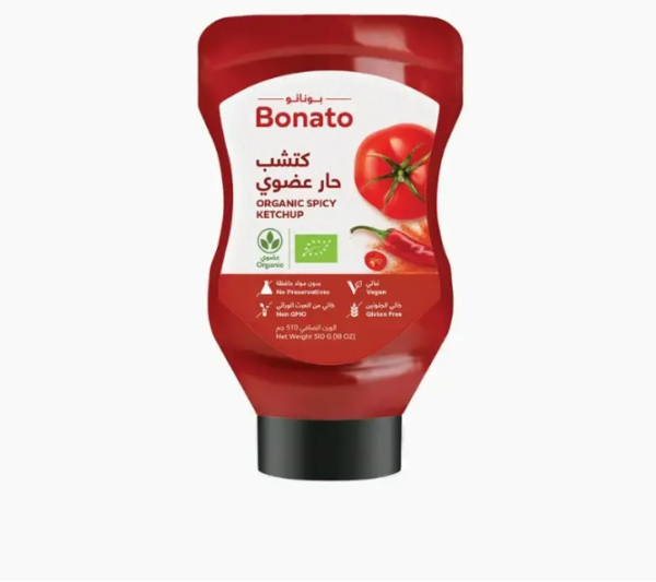BONATO ORGANIC SPICY KETCHUP 510g