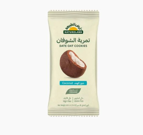 NATURELAND DATE OAT COKIES COCONUT 40g