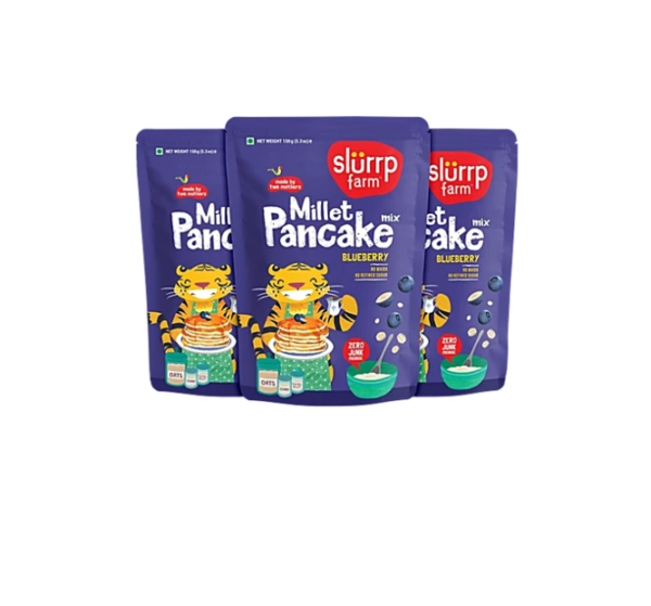 Slurrp farm Millet Pancake blueberry 150g (3pc )