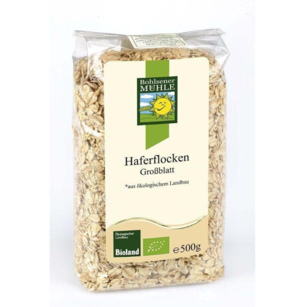 Organic Oat Flakes, larges 500g