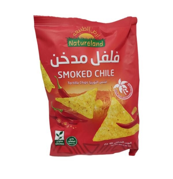 Natureland Smoked Chile Tortilla Chips 45g