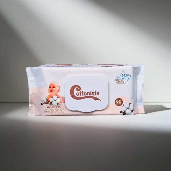 Cottonista Soft Wet Wipes (60 wipes)