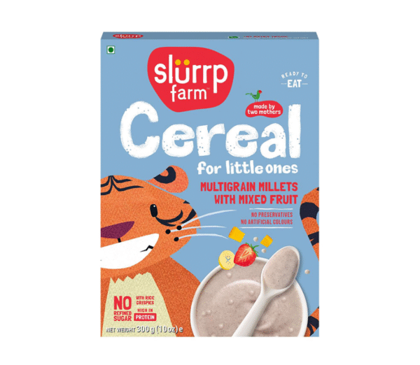 Slurrp farm Cereal for little ones Multigrain Millets & Mixed Fruit with Milk 200g
