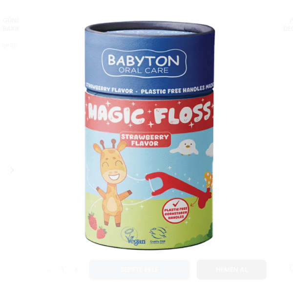 BABYTON MAGIC FLOSS Strawberry Flavor