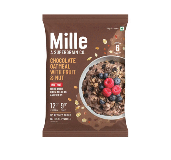 Mille Chocolate Oatmeal With Fruit & Nut  50g