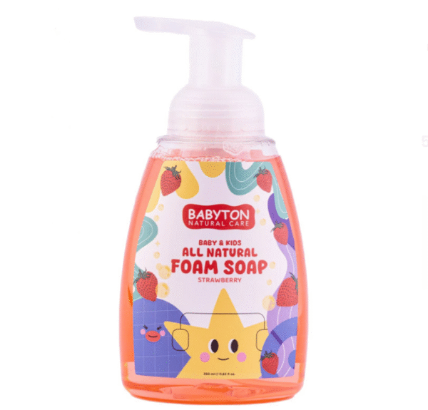 BABYTON Baby & Kids All Natural Foam Soap Strawberry 350 ml