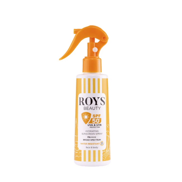 ROYS BEAUTY Hydrating Sunscreen Spray SPF 50 UVA & UVB Protection 200ml