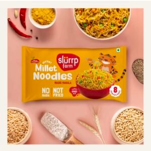 Slurrp farm Instant Millet Noodles Magic Masala Serves 8 (Pack of 4)