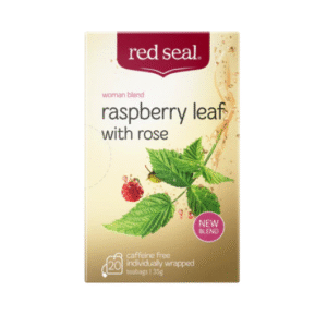 red seal raspberry leaft with rose 20 bags