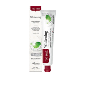 Red Seal Whitening herbal & Mineral Toothpaste ,brightening gel formula with sea salt and manuka oil for a radiant smile 100g
