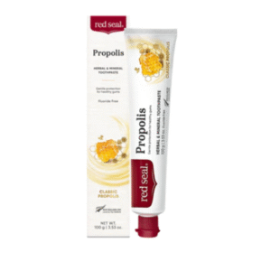 Red Seal Propolis Herbal & mineral Toothpaste,gentle protection for healthy gum 100g (fluoride free)