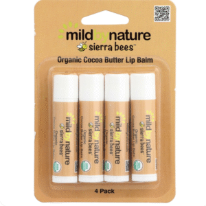 Sierra Bees Organic Cocoa Butter Lip Balm 4 pack (4,25g)