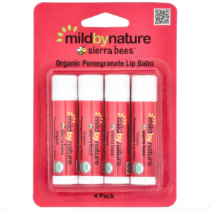 Sierra Bees Organic Pomegranate lip Balm 4 pack ( 4,25g)