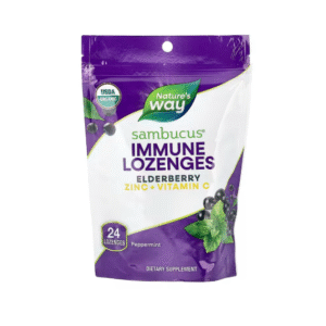 NATUREWAY SAMBUCUS IMMUNE LOZENGES ELDERBERRY ZINC VITAMIN C 24 PCS