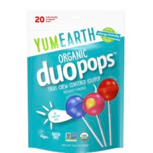 YumEarth, Organic duopops , Variety, 20 pops (300 g)