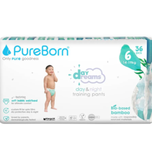 PUREBORN ORGANIC BAMBOO PANTS SIZE 6 ( 14-19 kg) 36 pcs