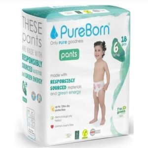PureBorn Organic Day & Night training Pants Size 6 ( 14-19kg) 18 pcs