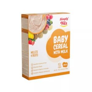 Simply Fils Baby cereals with Milk Millets & 4 Fruits (250g)