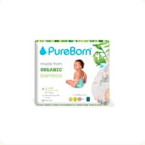 PureBorn Organic Bamboo Diaper size 4 (7-12kg) 24 pcs4