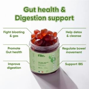 RITE-Balance Probiotics & plants for digestion Gummies (60 gummies)