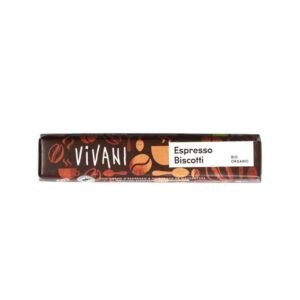 Vivani Espresso Biscotti Milk Chocolate 40g